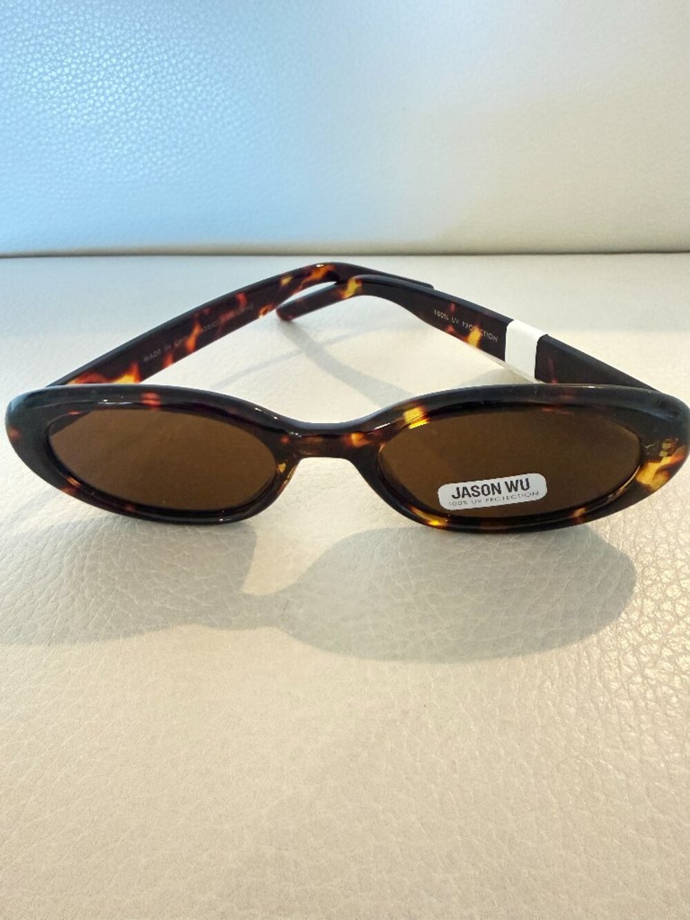 NWT JASON WU TORTOISESHELL OVAL SUNGLASSES RETRO STYLE 100% UV PROTECTION